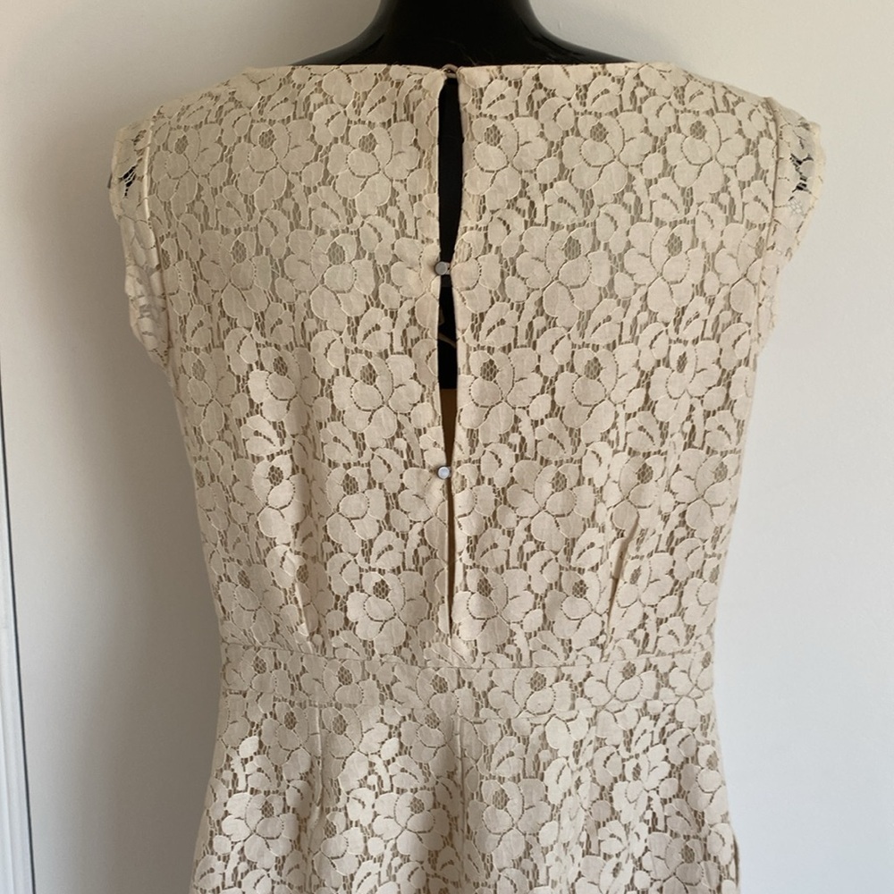 ROSEMUNDE copenhagen, Elegant Cream Lace Sheath fitted Dress Size 38 size 8 - Picture 7 of 15